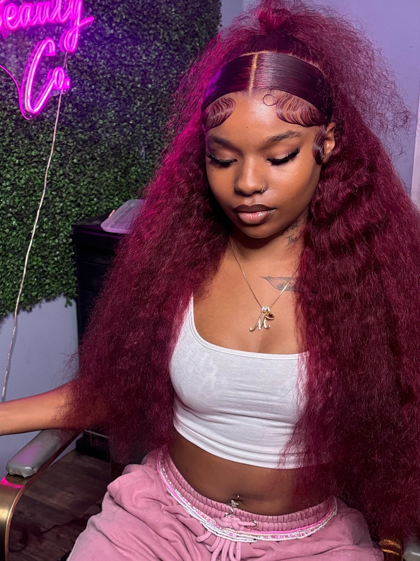 99j Loose Deep wave Transparent Lace Front wig (210% density)