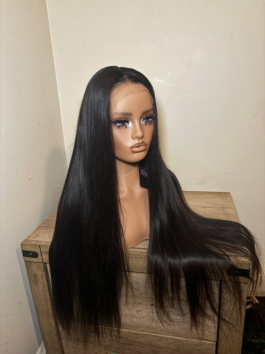 Bone Straight Lace Front Wig (220% density)