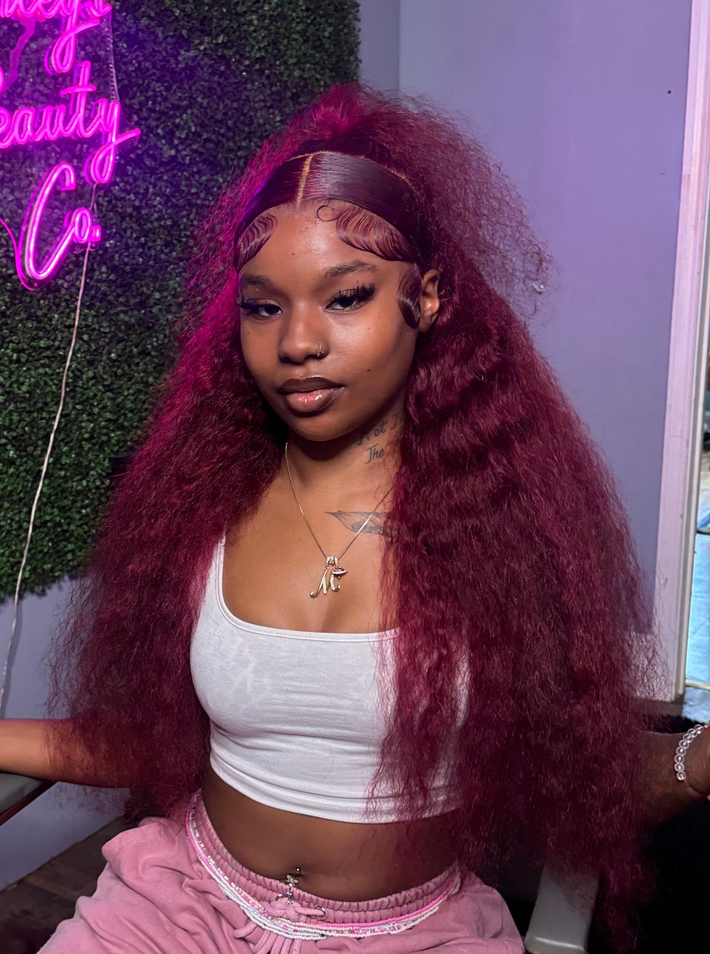 99j Loose Deep wave Transparent Lace Front wig (210% density)