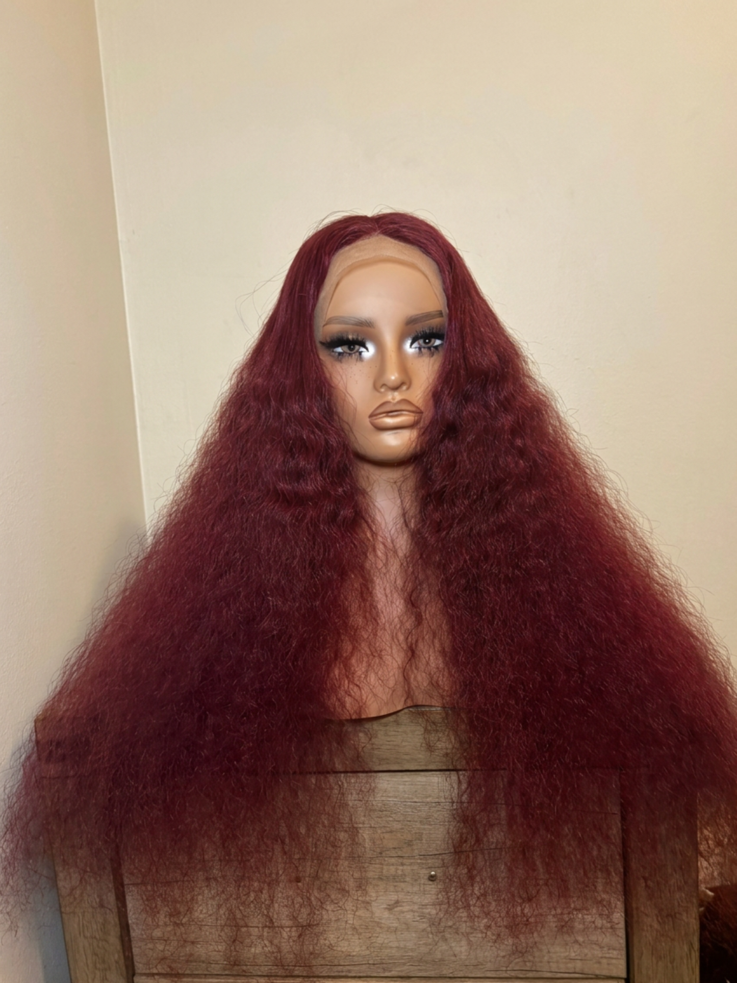 99j Loose Deep wave Transparent Lace Front wig (210% density)