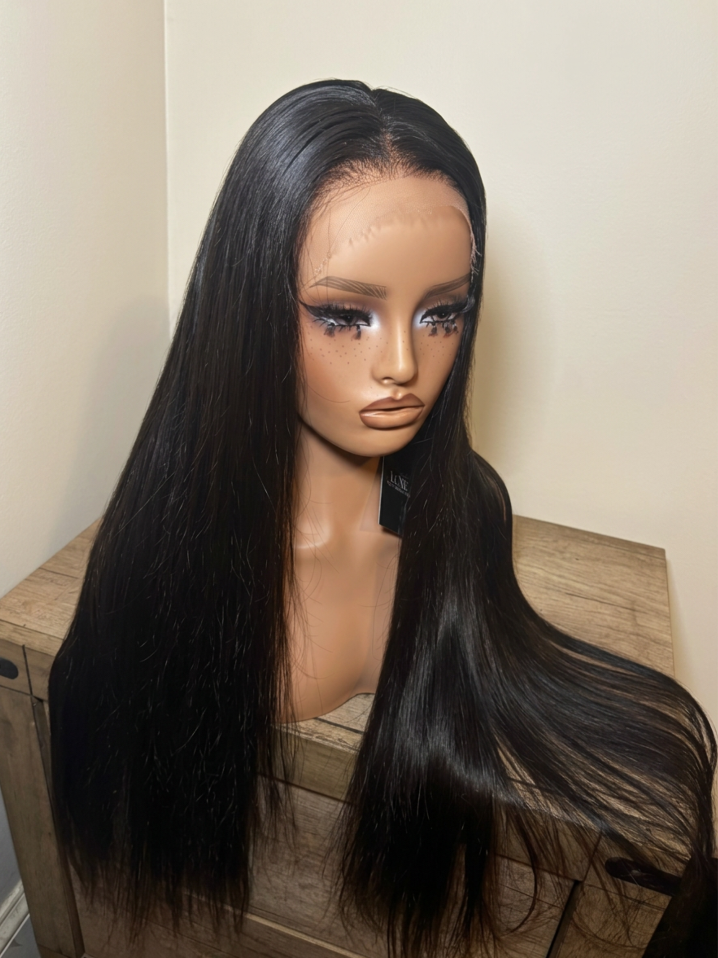 Bone Straight Lace Front Wig (220% density)